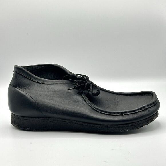 Clarks Originals Wallabees Black Leather Lace Up Shoes Men\'s Size 10.5 main image 5